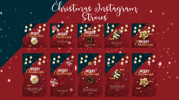 Christmas Instagram stories and post 55447889 Videohive 