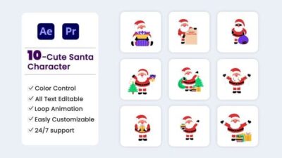 Christmas Santa Character Pack 55490983 Videohive