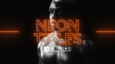 Neon Titles 55523540 Videohive