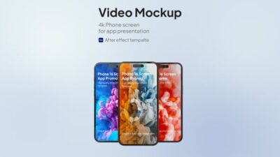 Phone 16 Screen Video Mockup