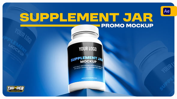 Supplement Jar Promo Mockup 55804068